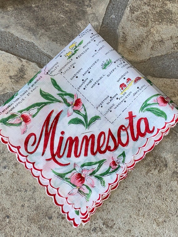 Vintage Minnesota Hanky - Handkerchief Hankie - image 3