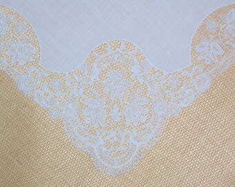 Vintage White Lace Bridal Hanky - Hankie Handkerchief