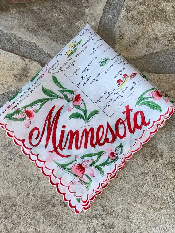 Vintage Minnesota Hanky - Handkerchief Hankie - image 1