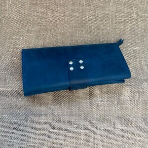 Cartera de cuero de lujo para mujer, accesorio de cuero, cartera de cuero premium única, regalo de cumpleaños, cartera larga para mujer, llavero de cuero, monedero