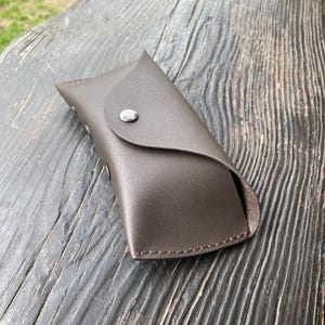 Leather Glasses Case: Slim Protective Sunglasses Pouch