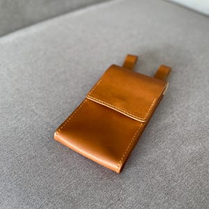 Cartera de cuero para tarjetas, cinturón, riñonera para teléfono, riñonera de diario, regalo para novia, monedero pequeño de cuero, billetera compacta de viaje.