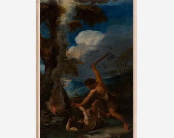 Tötungsszene | Gemälde | Barock Kunst | Druckbare Wandkunst | Digitaler Download | 300 DPI