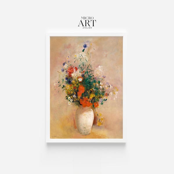 Mary Cassatt bloemenschilderij – vintage aquarelprint (digitale download)