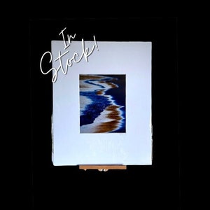 In Stock!  SHORELINE - COLOR  8&quot; x 10&quot; (16x20&quot; Matted) Fine Art Print of Lake Superior Beach. In Stock. Fast Ship. Modern Abstract Gift