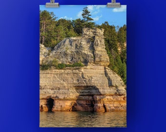 ALSO CHAPEL ROCK - Unframed Print, On Metal or Canvas-Photography of Michigan's Upper Peninsula, Pictured Rocks Lakeshore, Lake Superior