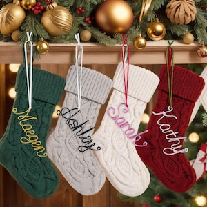 Personalized Stocking Name Tags, Custom Christmas Ornaments