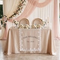 Personalized Wedding Sweetheart Table Runner, Banner Gifts for Bride and Groom Reception Sign Decor