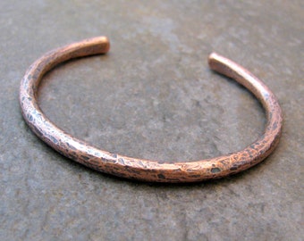 Men’s Thick Solid Copper Cuff Bracelet