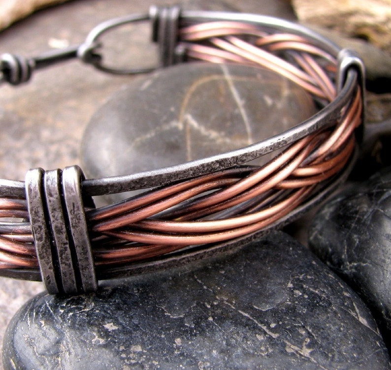 Men's Copper and Iron Bracelet image 1