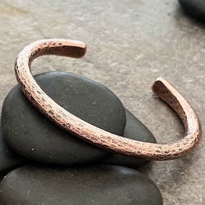 Men&#39;s Super Thick Solid Copper Cuff Bracelet