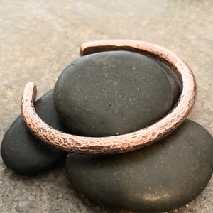 Men's Super Thick Solid Copper Cuff Bracelet image 4