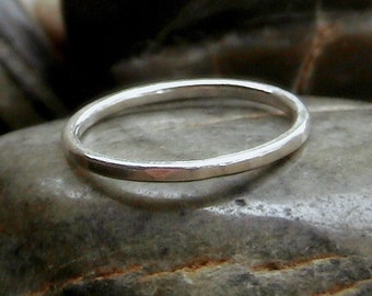 Single Sterling Silver Stacking Ring
