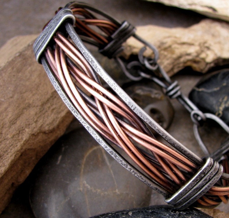 Men's Copper and Iron Bracelet image 2