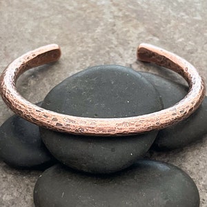 Men's Super Thick Solid Copper Cuff Bracelet image 2