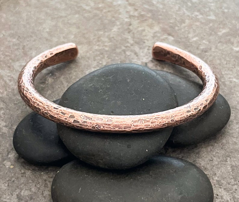 Men's Super Thick Solid Copper Cuff Bracelet image 2