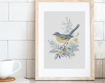 Petit oiseau - Modèles de point de croix - [B2] Artistique - esthétique - Small Art [126 x170 ct] botanique