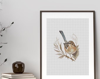 Petit oiseau - Modèles de point de croix - [D2] Artistique - esthétique - Small Art [132 x157 ct] botanique