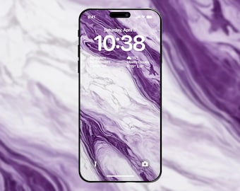 10pcs Purple Marble Phone Wallpaper, iPhone Wallpaper, Android Wallpaper, Aesthetic Wallpaper, Marble Wallpaper, Purple Wallpaper Background