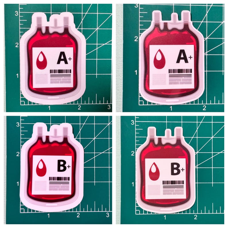 Blood Type Sticker | Medical Sticker | Red Cross | A Positive Blood ...