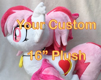 Custom Pony Plush 16" - Made to Order