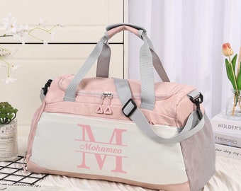 Personalized Name Duffel Bag,Gym Bag for Women/Men,Weekend Bag,Overnight Bag,Dance Bag with Name,Honeymoon Bag,Hospital Bag,Gifts for Her