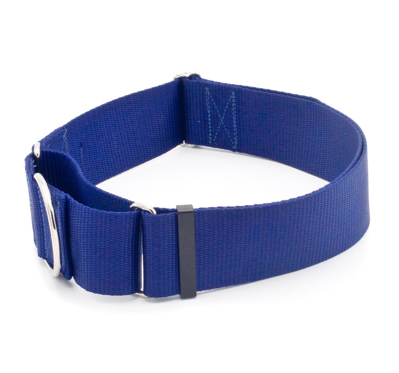 2 Inch Width Martingale Nylon Dog Collar 2 No Slip Martingale Training Dog Collar Navy Blue