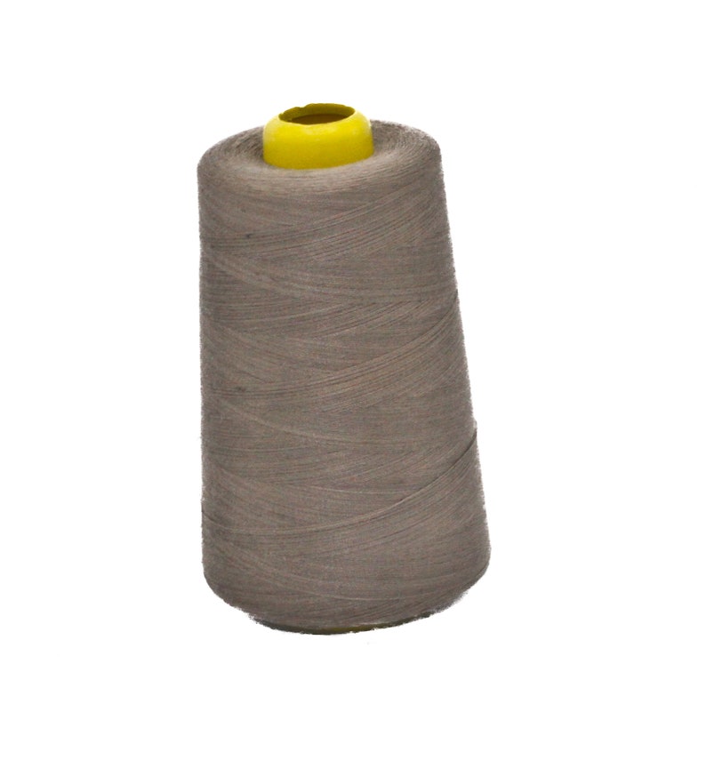 New 6000 Yards 40/2 Polyester Thread Cones Pewter - 1308