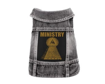 Ministry Denim Jacket - Cats and Dogs, battle vest