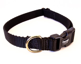 Dog Collar - 5/8" Inch Width Nylon - Buckle, Martingale, Martingale w/ Buckle ( 5/8" width Various Colors )