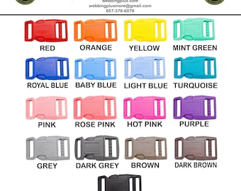 5 - 3/4" Contoured Buckles 3/4 inch adjustable curved buckles
