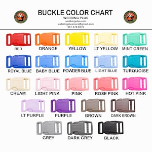 25 Pk - 3/4" Contoured Plastic Buckles 3/4 inch adjustable curved buckles