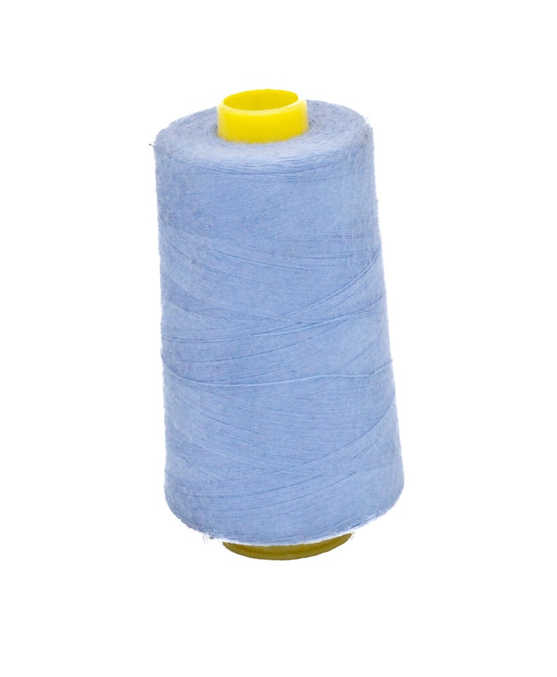 New 6000 Yards 40/2 Polyester Thread Cones CornFlower Blue -818