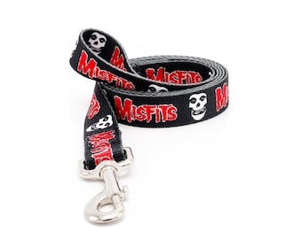 Misfits "Fiend Skull" Official Dog Leash - 5/8" & 1" Width