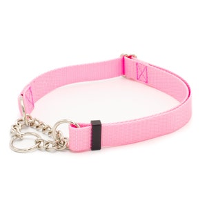 3/4 Inch Chain Martingale No Slip Half Check Dog Collars