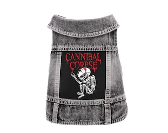 Cannibal Corpse Denim Jacket - Cats and Dogs, battle vest