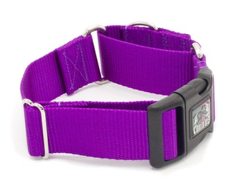 1.5 Inch Width Martingale w/ Buckle Nylon Dog Collar - 1.5 Martingale with Buckle Walking Collar