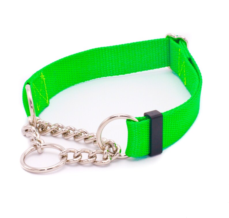 3/4 Inch Chain Martingale No Slip Dog Collars 3/4 Half Etsy