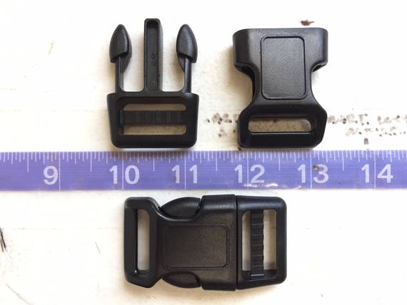 50-1//2 Inch YKK Safety Flat Side Release Plastic Buckles