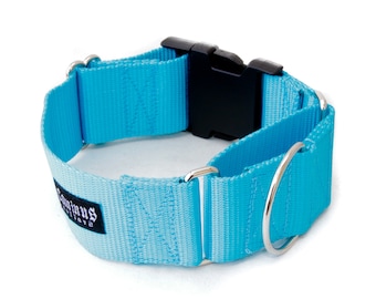 Coleira Martingale de Nylon com Fivela e Largura de 2 Polegadas - Martingale de 2" com Fivela