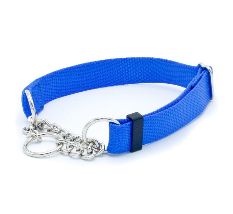 1 Inch Chain Martingale No Slip Dog Collars 1 Half Check Etsy