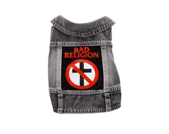 Bad Religion Denim Jacket - Cats and Dogs, battle vest