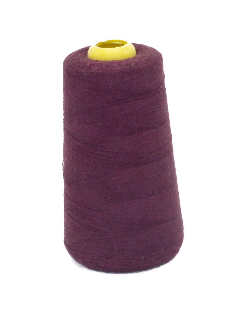 New 6000 Yards 40/2 Polyester Thread Cones Mulberry Purple-1201
