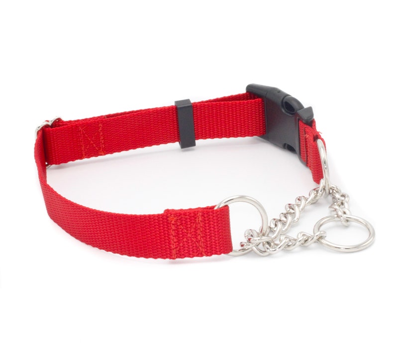 1 Inch Chain Martingale No Slip Dog Collars 1 Half Check Etsy