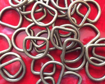 20 Pieces - Dee Rings Welded  - 1 inch, 3/4 inch, 5/8 inch, 1/2 inch width D rings