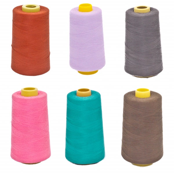 New 6000 Yards T24 Polyester Thread Cones