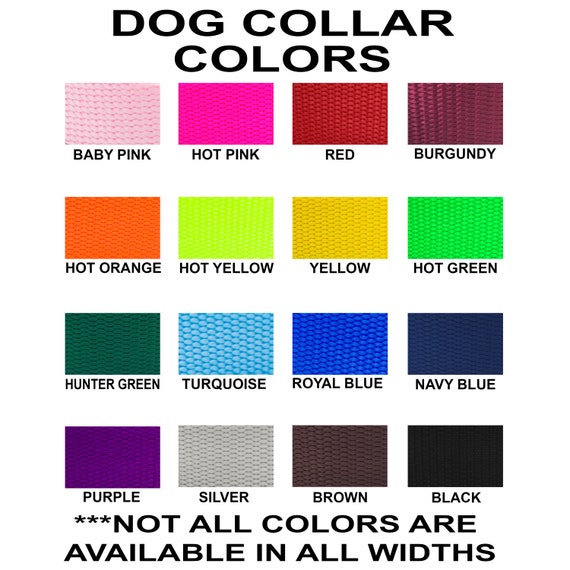 1.5 Inch Width Side Release Buckle Nylon Dog Collar 1.5 Quick