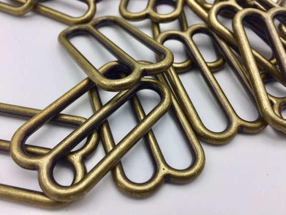10 Pieces - Tri-Glide Slides - 1 inch, 1.5 inch, 2 inch Nickel & Antique Brass