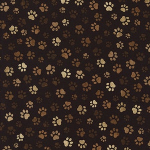 Paw Prints - Timeless Treasures Fabric -Dog or Cat Prints ( Yard or Half Yard )