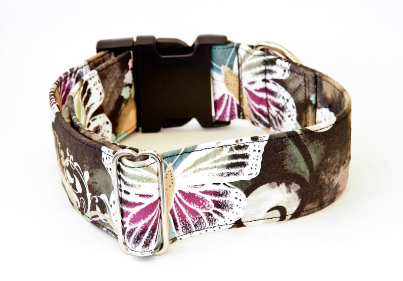 Tie Dye Butterfly Dog Collar Martingale & Buckle 1.5 2 Inch Etsy